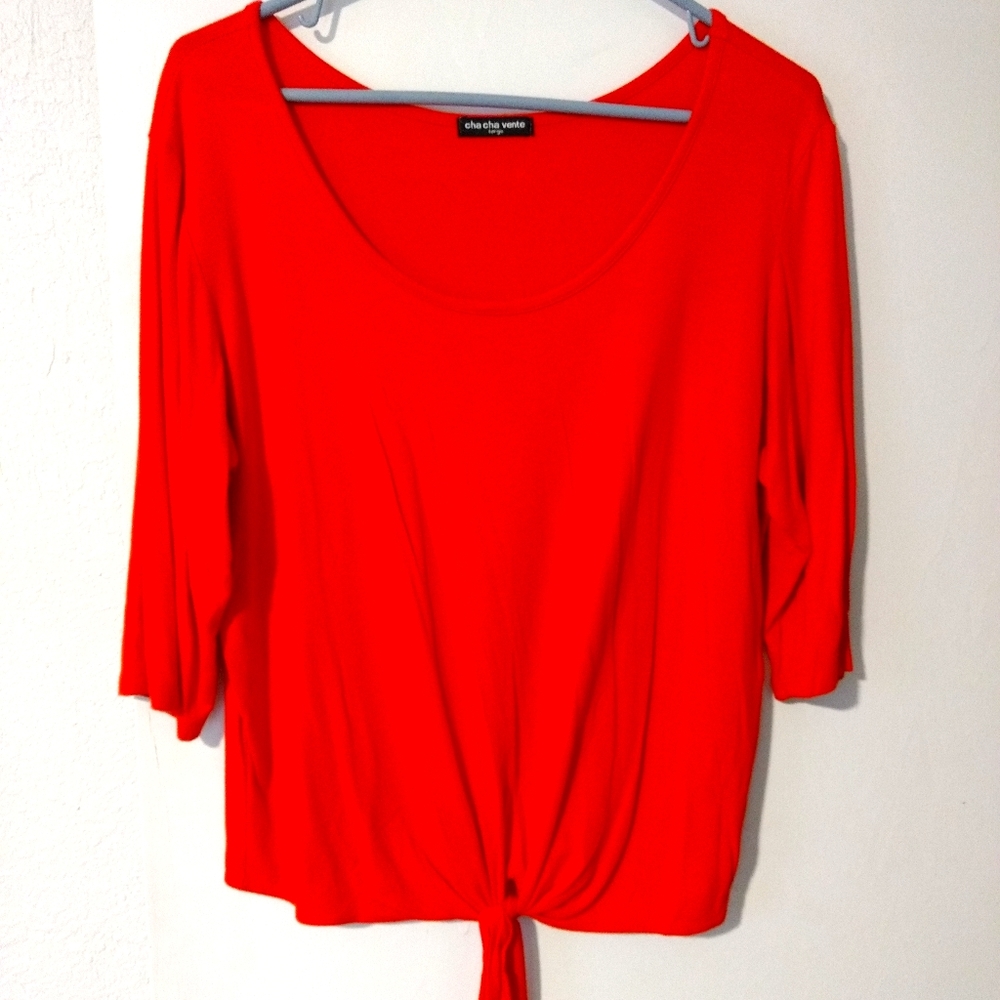 ❌ SOLD ❌ Orange 3/4 Sleeve Top